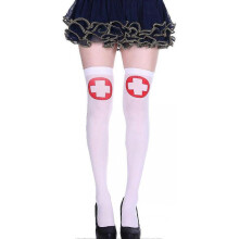 Stockings Women High Socks Tights Striped for Halloween Christmas Cosplay Fancy Dress Costume Accessory