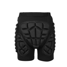 Skiing Protective Padded Shorts Kids Adults Adjustable Breathable Hip Padding Black Size S Snowboard Skate