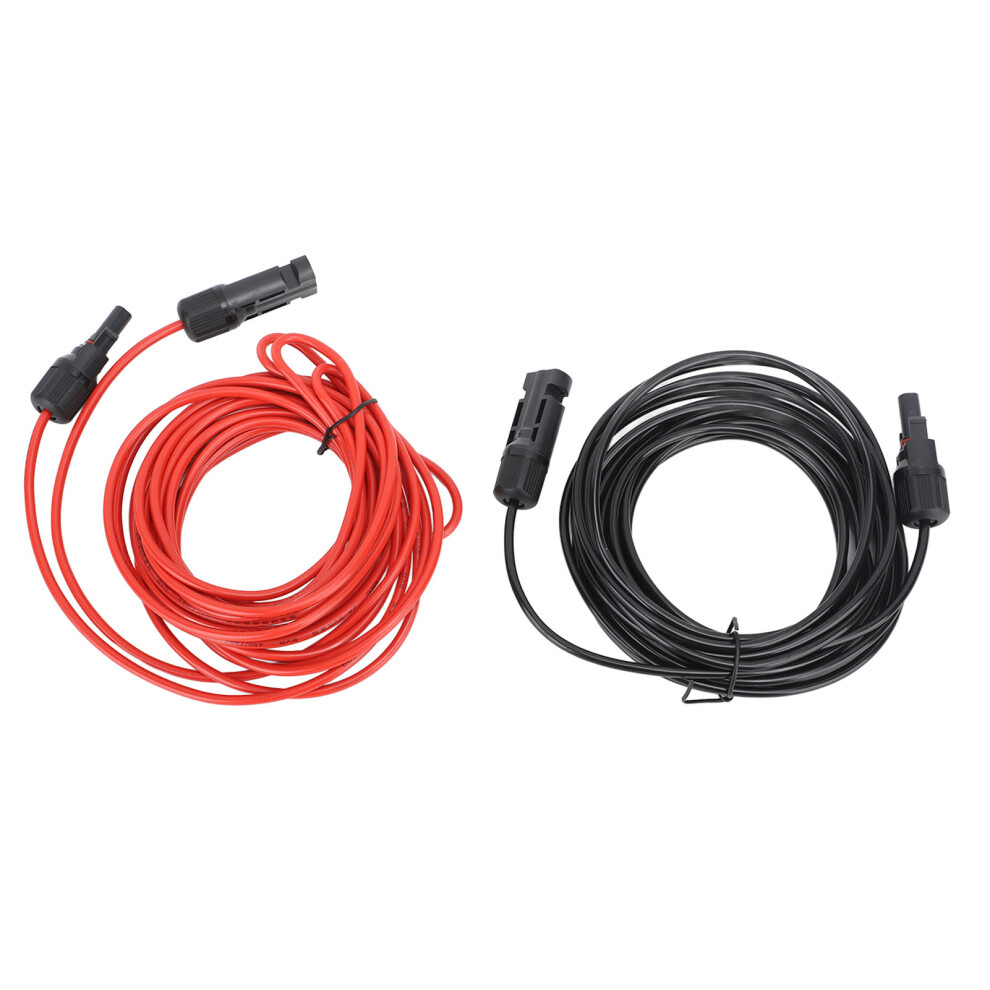 6M 2.5Mmâ² Solar Extension Cable Photovoltaic Red Black For Home Rv Shop 4321351166242