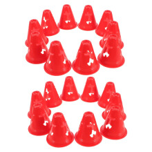 20Pcs Agility Practice Cones Colored Training Markers For Soccer & Football Skating Lightweight Portable Drills