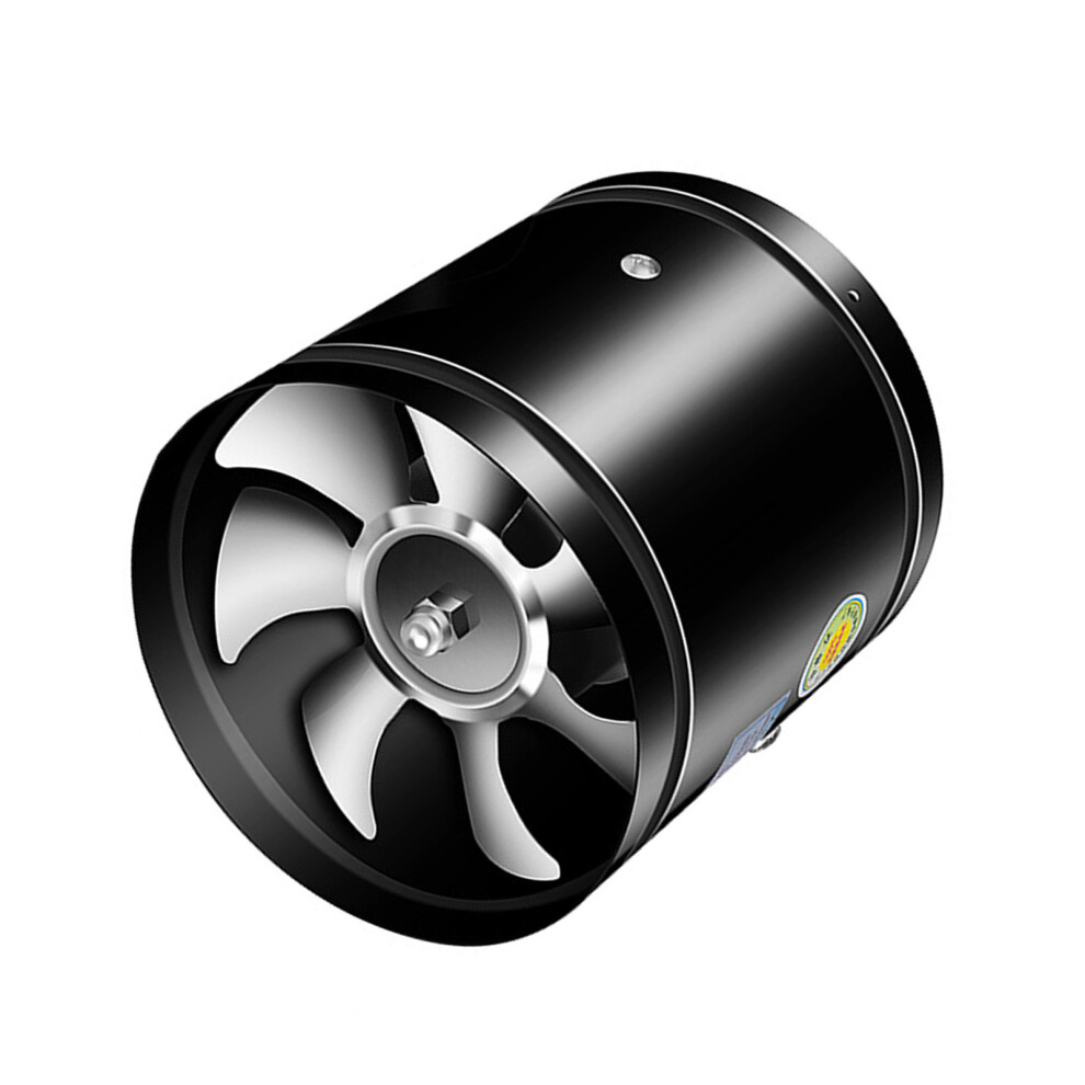 Round Inline Booster Duct Fan 6 Inch, 174 Cfm, Black, Low Noise 5011351166432