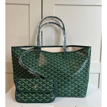 (Green, M) Stylish Open-Top Tote Bag with Matching Purse, Large Capacity Tote Mother Bag Shopper Bag for Work, Uni & Everyday Use, Gift for Women