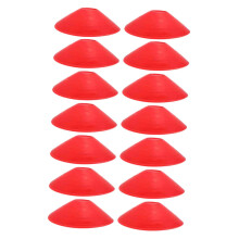 Football Cones 14-Pack Pro Multi-Function Agility Training Discs Durable Odorless Soccer Markers For Athletes Portable