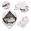 Women's Elegant Leather Backpack - 3 In 1 Casual Daypack Backpacks,white 5