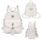 Women's Elegant Leather Backpack - 3 In 1 Casual Daypack Backpacks,white 3