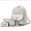 Women's Elegant Leather Backpack - 3 In 1 Casual Daypack Backpacks,white 1