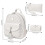 Women's Elegant Leather Backpack - 3 In 1 Casual Daypack Backpacks,white 2