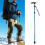 Foldable Walking Cane with Non-Slip Tips Adjustable Blue Design 14