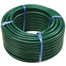 Garden Hose Pipe Reel 50M Length Reinforced Tough Hosepipe For Outdoor Watering Green