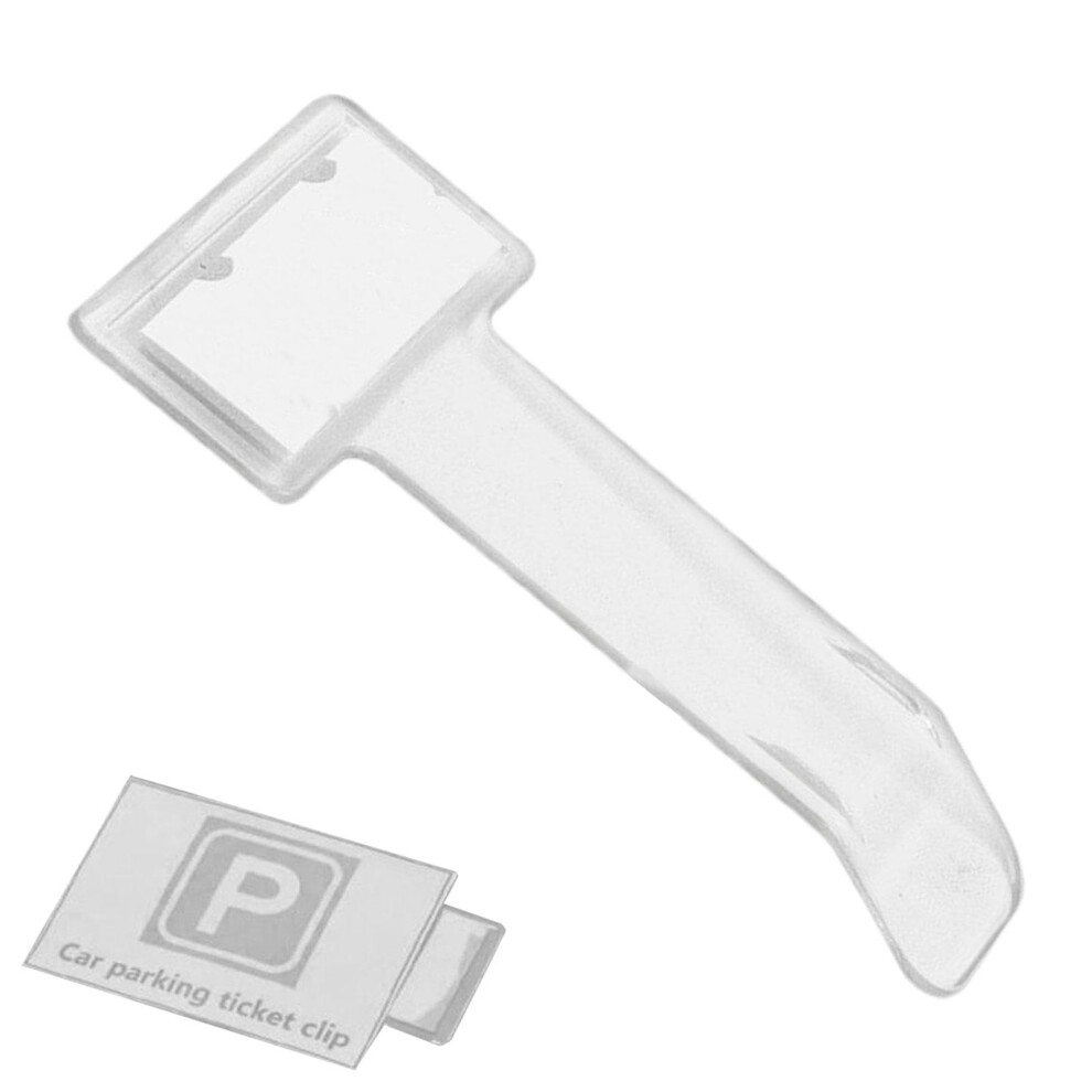 Car Ticket Holder Transparent Windscreen Tickets Holder, Parking Permit Card Clip, Multifunction Bills Clip 9393856863792
