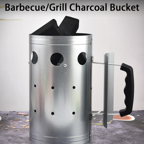 Heavy Duty Bbq Coal Chimney Starter Efficient Fire Lighting Stable And 1
