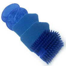 (Replacement Heads ONLY) Long Handled Bathroom Cleaner - Easily Clean Tiles, Baths and Showers - Stiff Bristle Long and Durable Handle Brush Cleaning Pad Sponge Kit