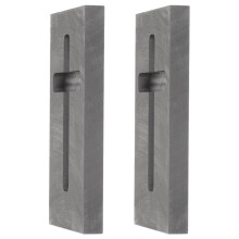 2 stück hochtemperatur-tiegel aus graphit für metallguss und aluminium