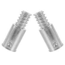 2 stück metallgewinde-spitzen, ersatz für besenstiel-adapters verlängerung