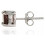 (Garnet) 2 Carat Created White Sapphire Sterling Silver Stud Earrings, 6mm 2