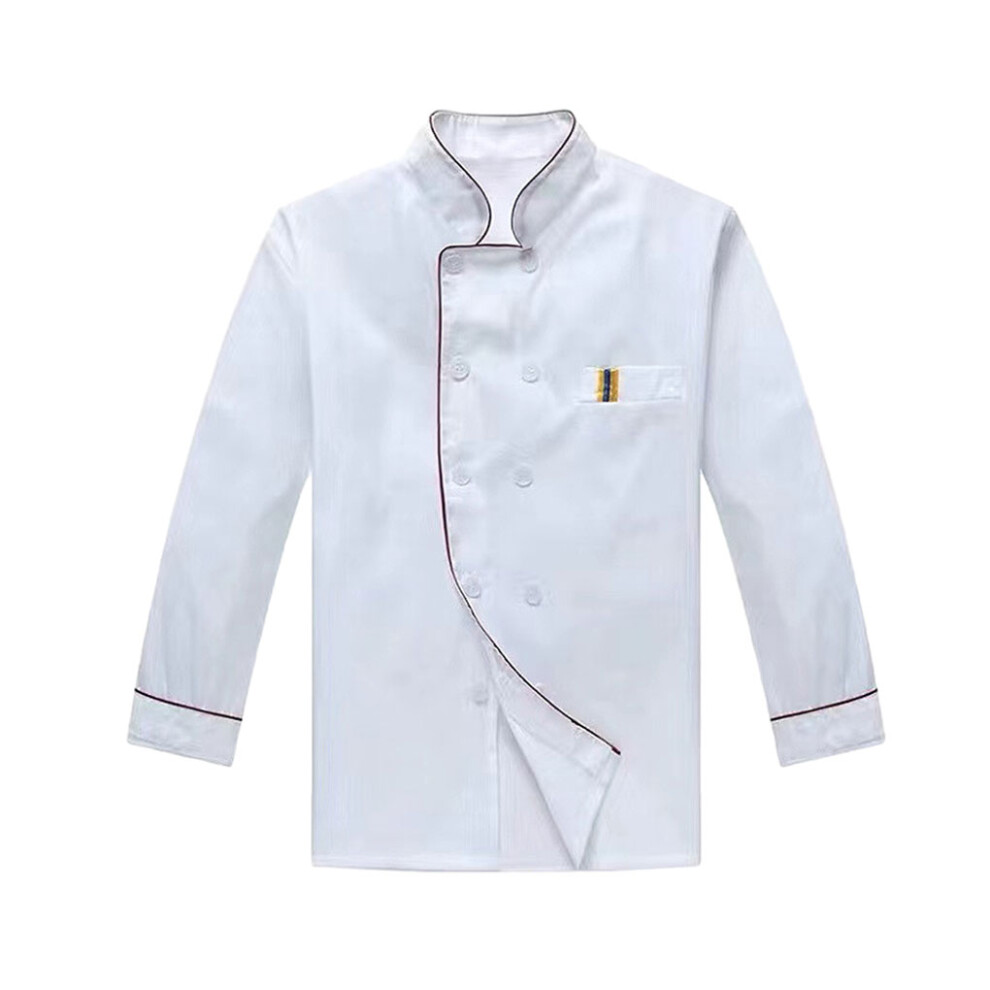 (whitelong sleeve, XXL) Unisex Chef Jacket Ultimate Comfort For Professional Chefs White-image-OPC-PKMZ2R8-NEW