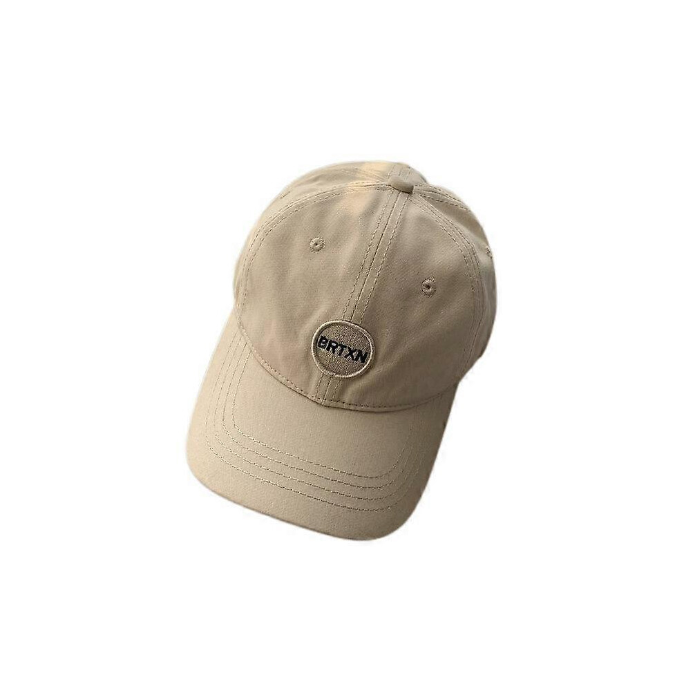 Kikidex (As Show, One Size) Letter Soft Top Baseball Cap Cap Women, All-Match, Small Facekhaki