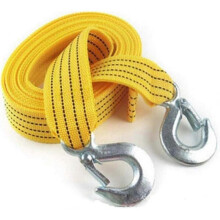 Car towing strap, car emergency supplies, double towing cable, 5 tons, 4 meters towing strap, thickened and widened towing rope