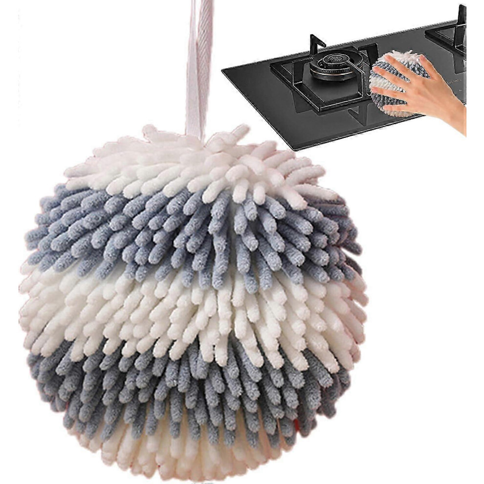 Chenille Hand Towels, Mini Kitchen Hand Towel Set, Mini Bathroom Hand Towels, Super Absorbent Hanging Loop, Fluffy Decorative Towels