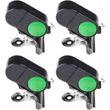 4 pieces fish alarm bite indicator sound LED fishing alarm waterproof battery-powered clip-on