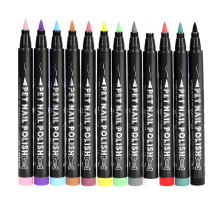 12 Colors Nail Art Pens Set Safe For Dogs And Cats Healthy Nail