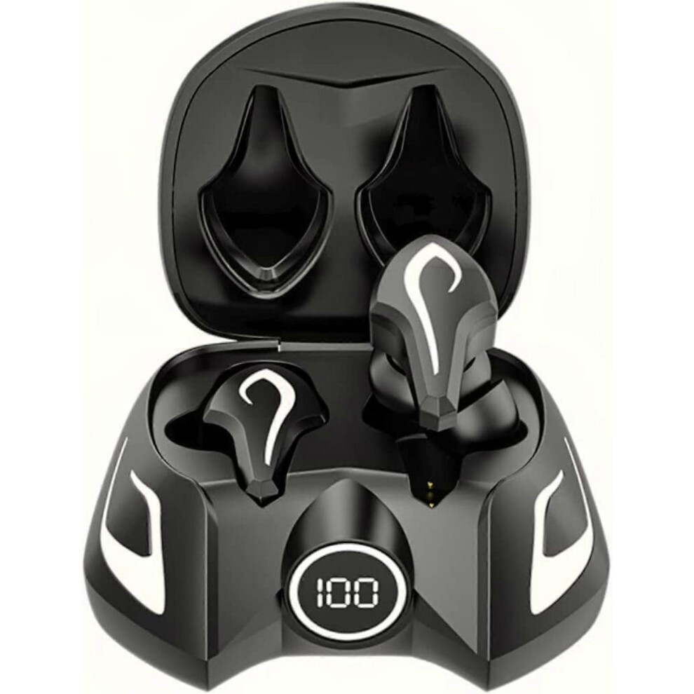 Kikidex (As Show, One Size) - Bluetooth Wireless Headphones Waterproof Earbuds (Starry ) Black