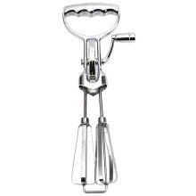 Hand Crank 12-Inch Manual Hand Mixer Rotary Egg Mixer With Double Head Labor-Saving Stainless Steel