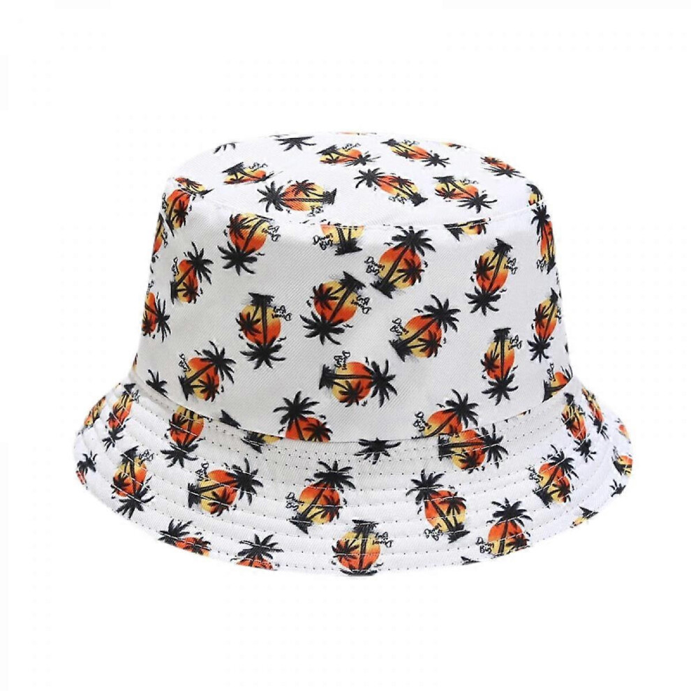 Kikidex (As Show, One Size) Cute Bucket Hat Beach Fisherman Hats For Women, Reversible Double-Side-Wear Unisex (Hatl022)