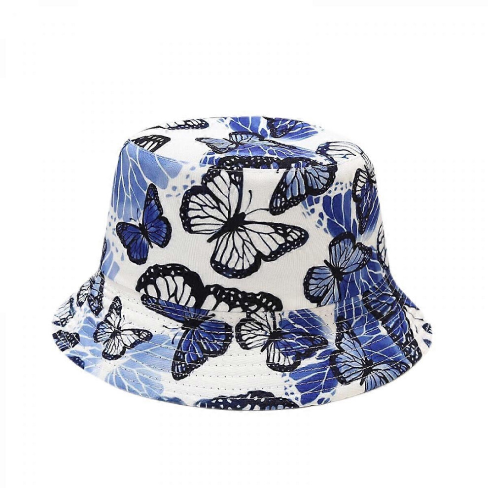 Kikidex (As Show, One Size) Cute Bucket Hat Beach Fisherman Hats For Women, Reversible Double-Side-Wear Unisex (Hatl007)