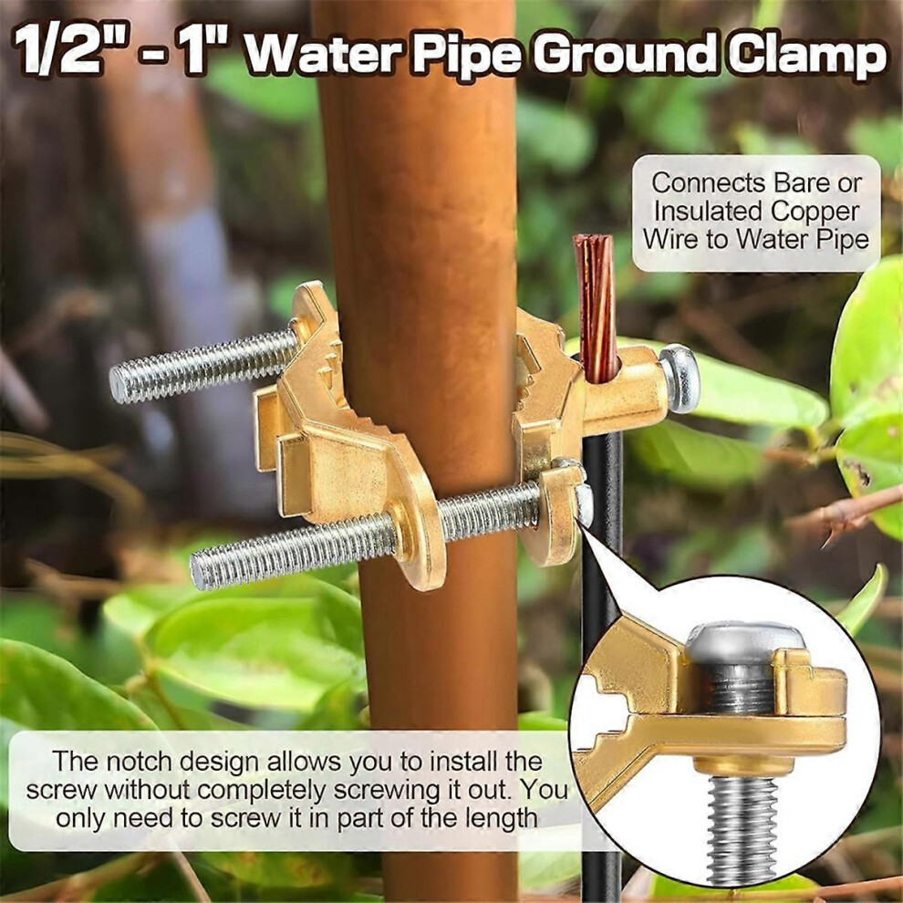 3 Pcs Ground Clamp 1/2-1 Conduit Fitting, Wire Clamp Conduit Fitting 6935159263508
