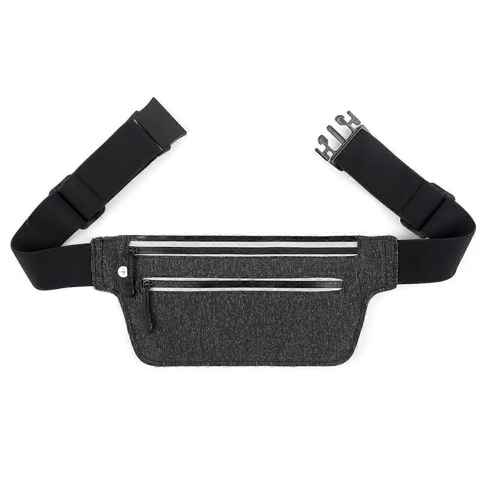 Kikidex (As Show, One Size) Outdoor Sports Fanny Pack Lightweight Waterproof Mobile Phone Fanny Pack Black