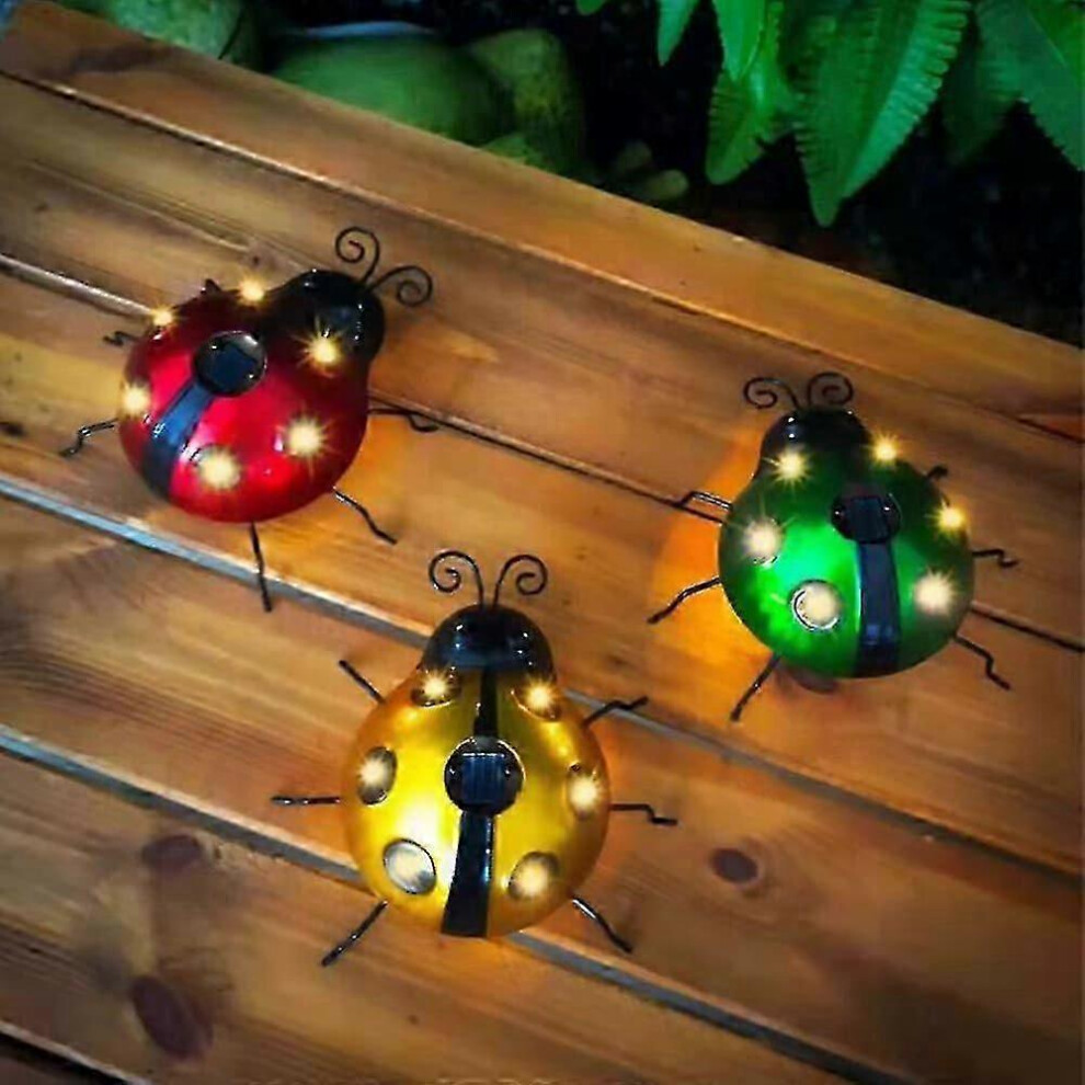 Solar Ladybug For Garden Pathway Yard Landscape Decoration Light