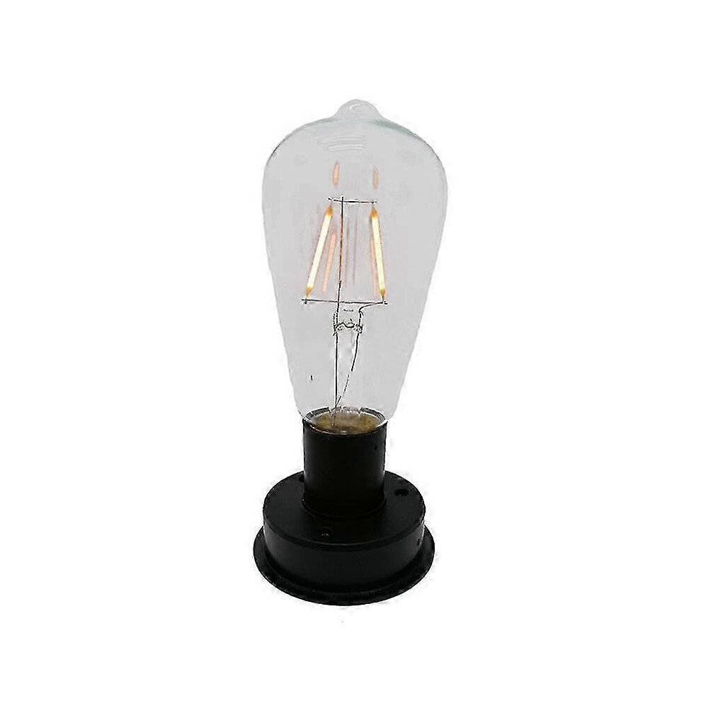 x 2800K Tungsten Filament LED Solar Light Bulb with Automatic Light Sensors, Night Lights for Fence and Garden