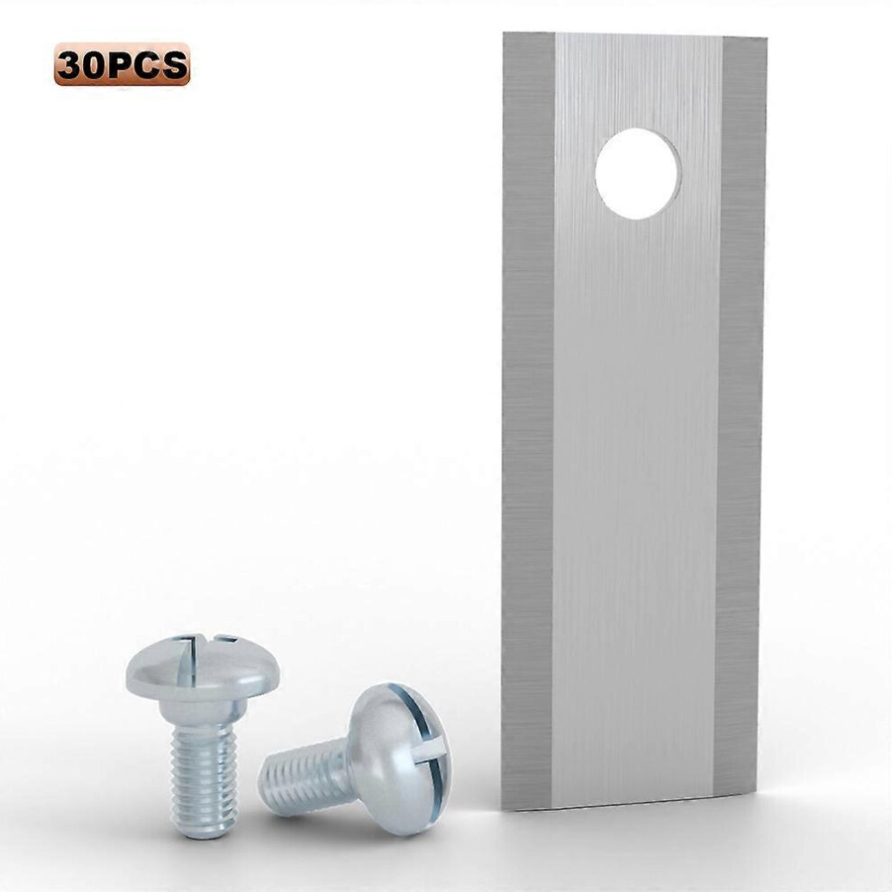 30Pcs Blades for Stiga Lawn Mower Single Hole Stainless Steel Grass Cutter Replacement Parts , 44.5-image-OPC-PKMZZ68-NEW