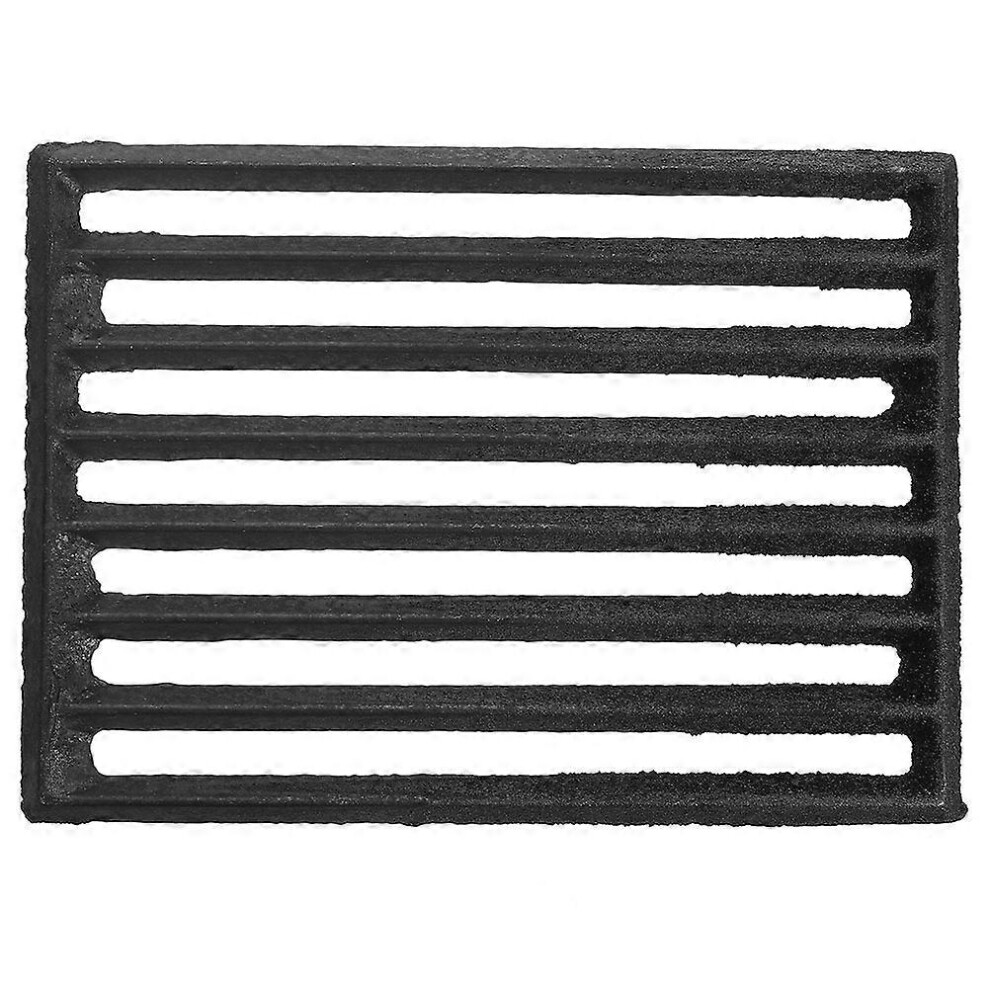 Fireplace Grate for Barbecue Rectangular Firewood Grate Iron 25.50X17.50X0.90CM Cooking Heat Resistant 1Pack-image-OPC-PKMZZB2-NEW