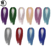 1000PCS PET Crystal Flash Fly Tying Material Holographic Fishing Lure Tying Making Jig Hook BaitsFly Fishing Tying