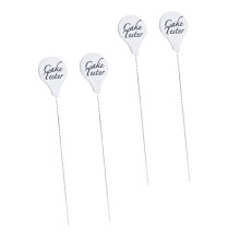 Stainless Steel Cake Probes 4-Piece Set With Slip-Handle For Cake And Cookie Doneness Testing