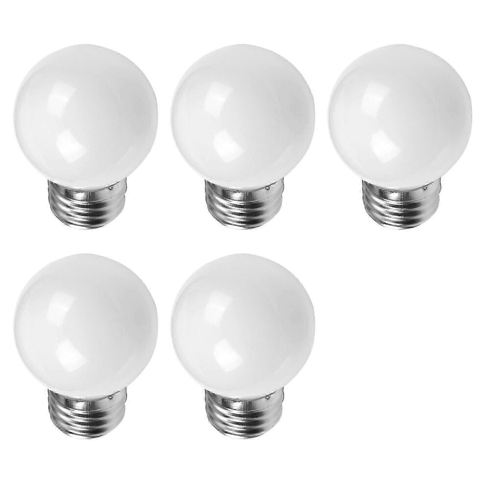 Pack Of 5 E27 0.5W Ac 220V Incandescent Bulbs For Decoration White/Light