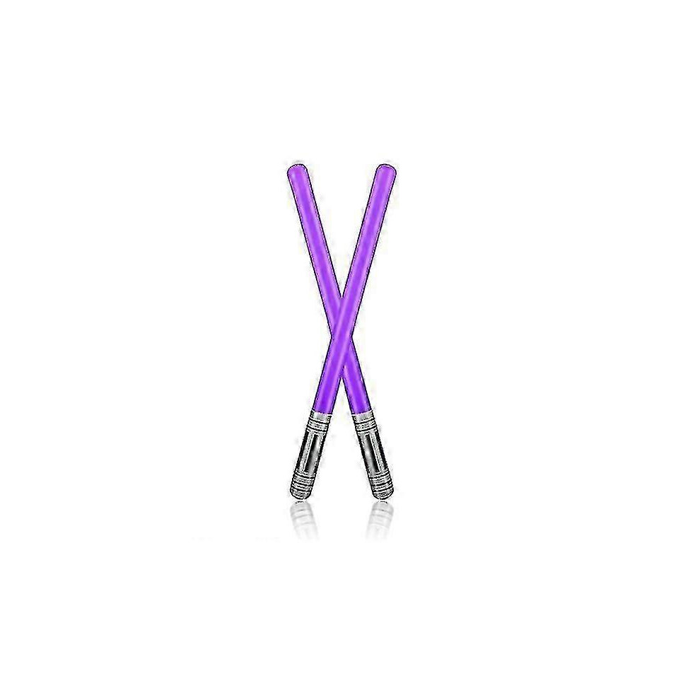 ï¼Purpleï¼2pcs Party Balloons Lightsaber Sword Stick Party Supplies