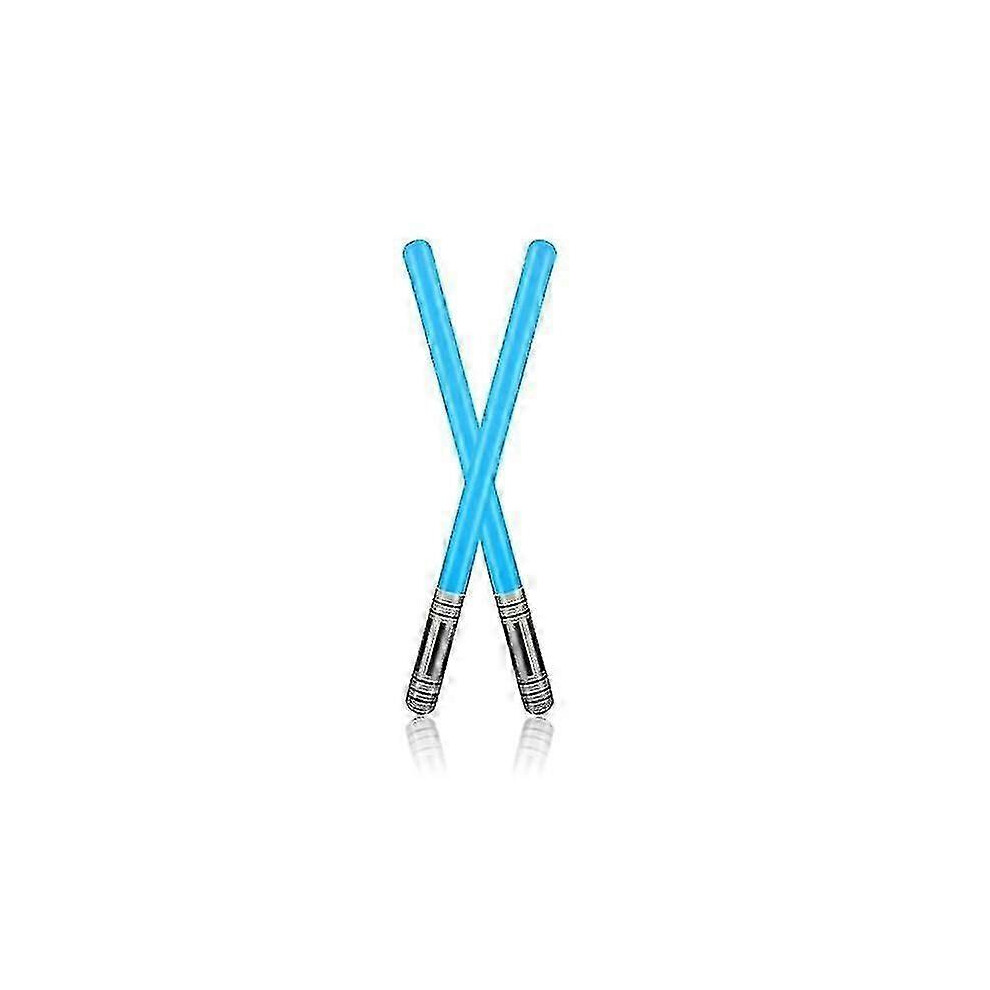 （Blue）2Pcs Party Balloons Lightsaber Sword Stick Party Supplies Blue