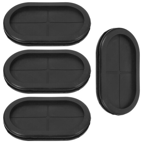 kit com 4 vedadores de borracha para furos de broca e