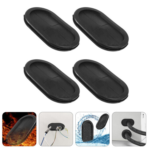 kit com 4 vedadores de borracha para furos de broca e 2