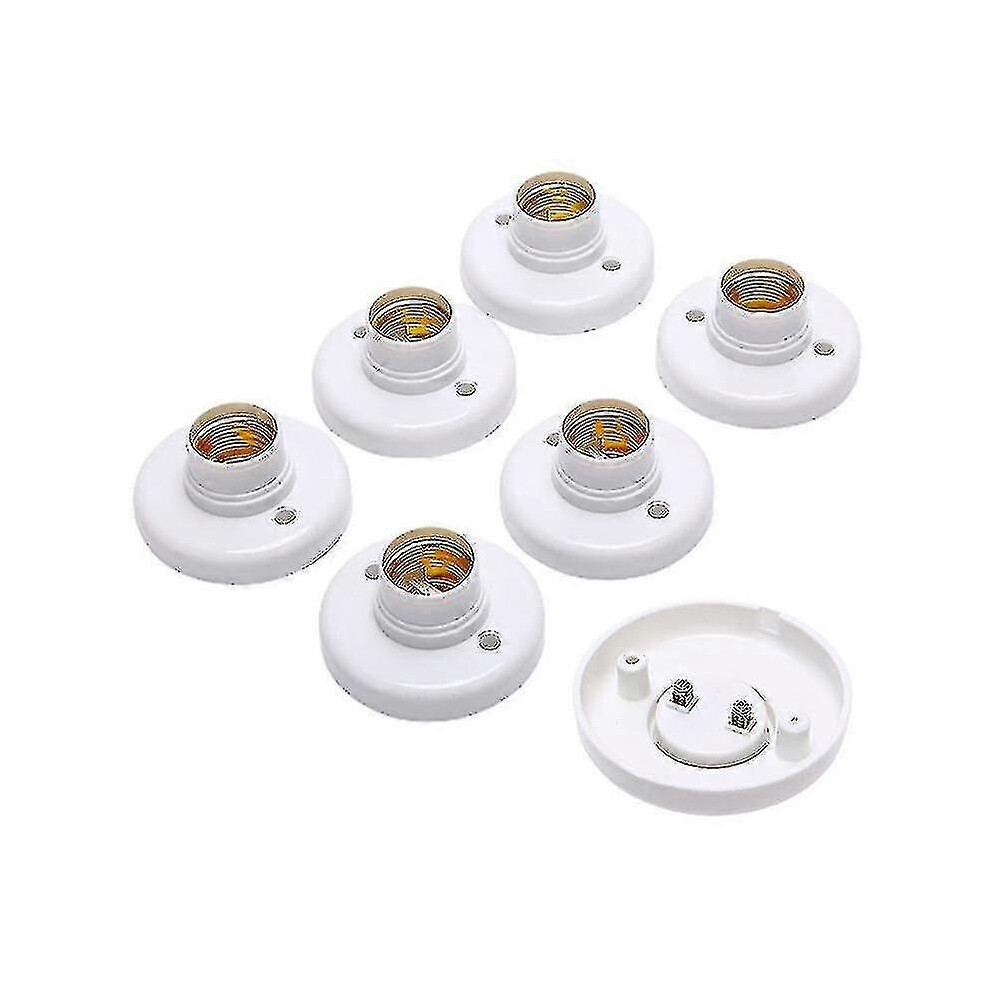 Pack of 6 E27 Edison Screw Sockets for Ceiling Light Bulb