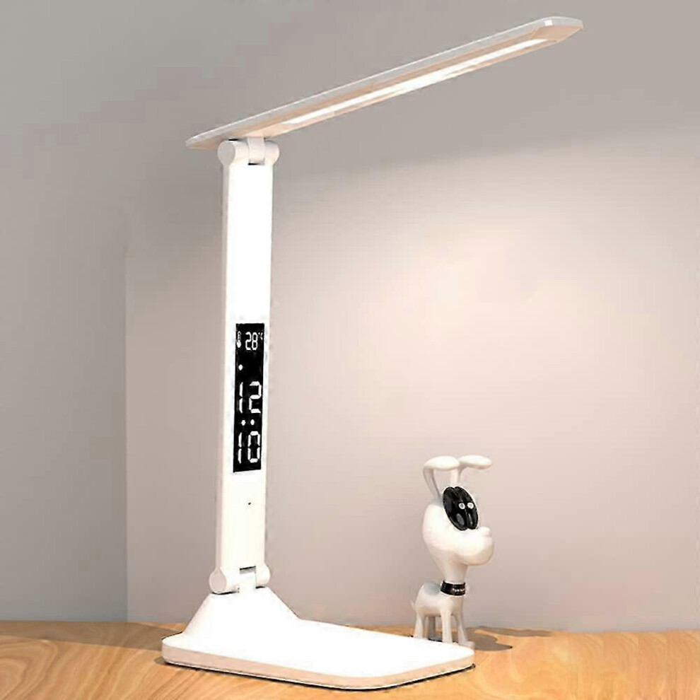 Rechargeable Reading 3-Level Led Touch Dimmer, Time And Temperature Reminders Light