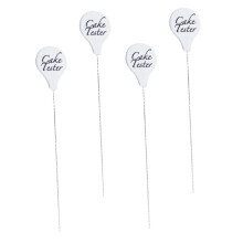 Stainless Steel Cake Test Needles 4-Piece Set Baking Probes for Cooked Cakes, Easy to Clean, DIY Pastry and Desserts