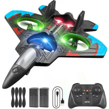 (Light Blue) 4DRC V32 RC Plane,2 Batteries,Gifts for Kids