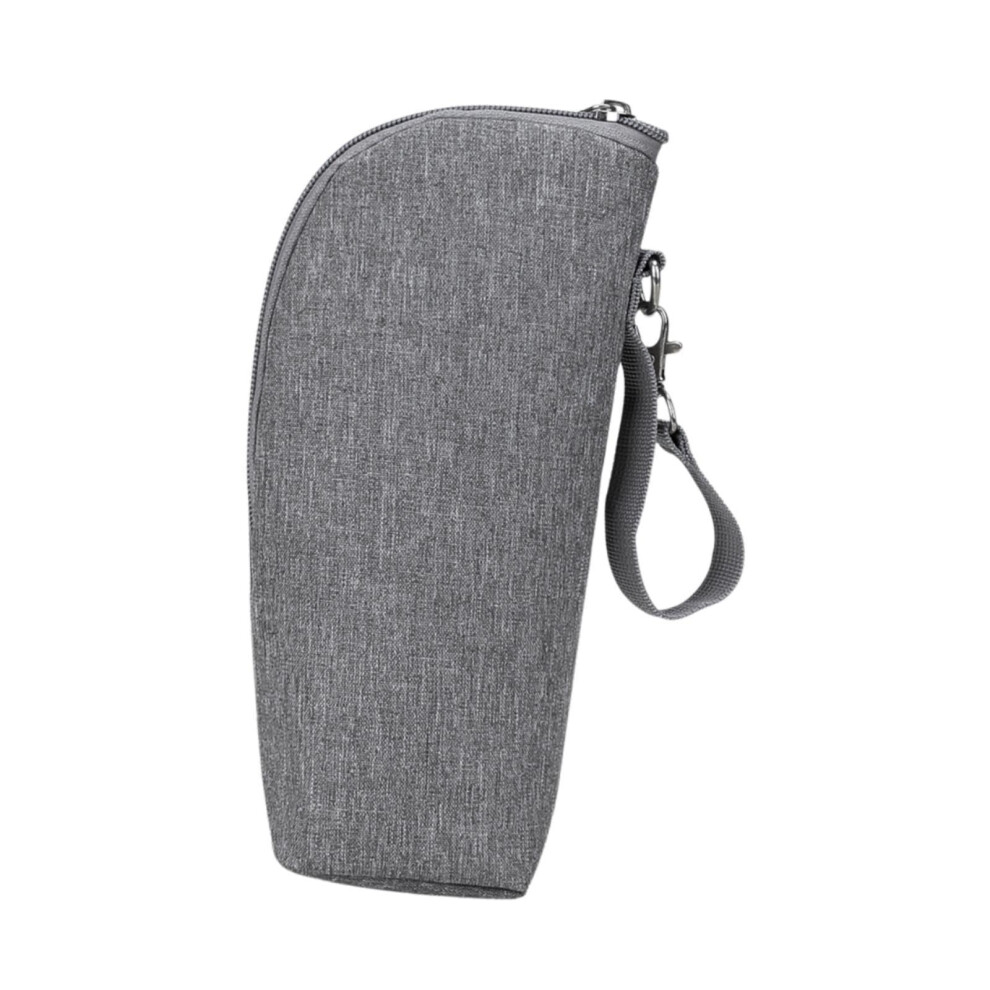 Bottle Tote Bag Insulated Cooler Warmer For Nursing Bottles Breastmilk Cooler Bag For Daycare Gray