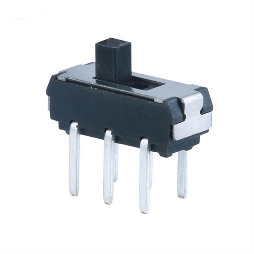 Toggle Switches 10Pcs 6-Pin Mini Slide Switch Micro Toggle Switch 2-Position Black 9393856865673