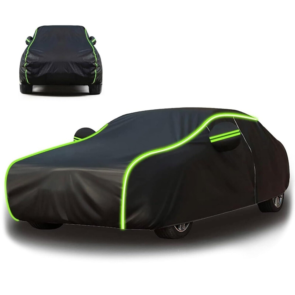 Car Cover For Audi Tt Mk3 2014-2024 Waterproof Breathable Cover With Zip Reflective Strips All Weather Protection Black 9016109991997