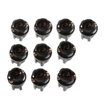 10pcs T5 12V 1.2W Car Halogen Bulbs T5 Sockets